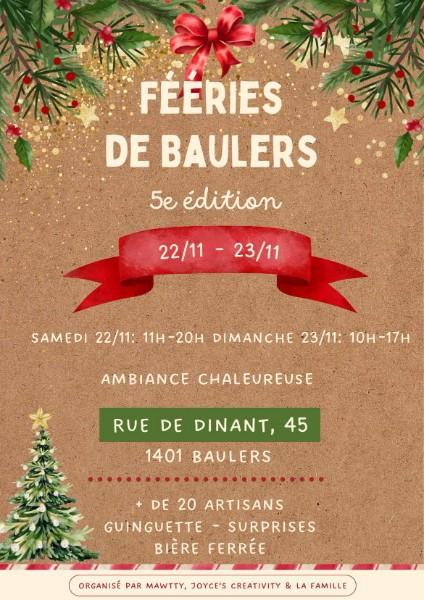 Fééries de Baulers - 5ème édition - 23 novembre 2025 - 10h à 17h